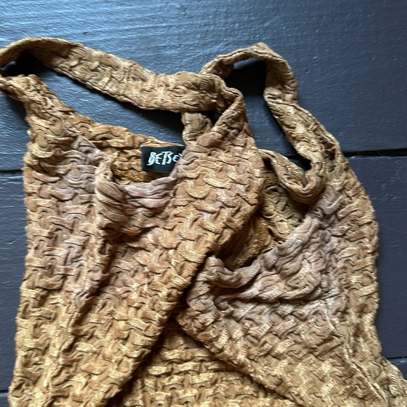 Betsy Johnson Gold 90s midi dress size P Small - Picture 3 of 6